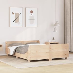 vidaXL Massivholzbett ohne Matratze 120x200 cm Kiefernholz