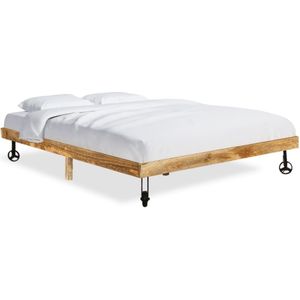 vidaXL Massivholzbett Mango 200x200 cm