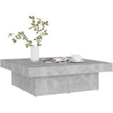 vidaXL Couchtisch Betongrau 90x90x28 cm Holzwerkstoff