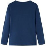 vidaXL Kinder-Langarmshirt Marineblau 116