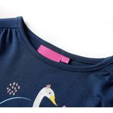 vidaXL Kinder-Langarmshirt Marineblau 116