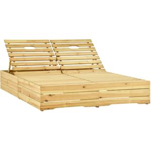 vidaXL Doppel-Sonnenliege Grün Imprägniertes Kiefernholz