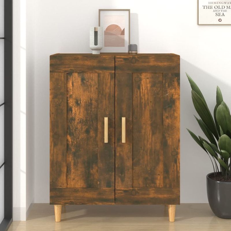 vidaXL Sideboard Räuchereiche 69,5x34x90 cm Holzwerkstoff