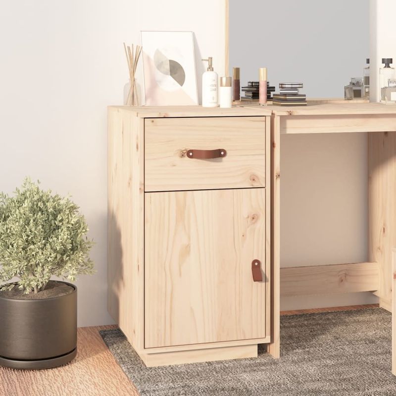 vidaXL Schreibtisch-Schrank 40x50x75 cm Massivholz Kiefer