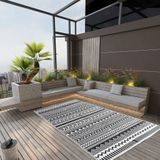 vidaXL Outdoor-Teppich ARAKIL Schwarz 160x230 cm PP