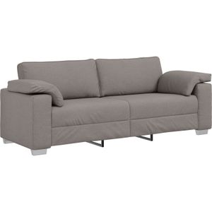 vidaXL 3-Sitzer Sofa in Taupe, 178 cm, aus Stoff