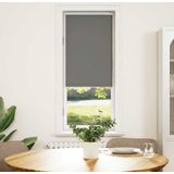 vidaXL Verdunkelungsrollo Grau 55x175 cm Stoffbreite 50,7 cm Polyester