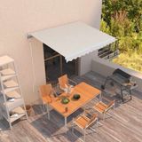 vidaXL Markise Automatisch Einziehbar 300x250 cm Creme