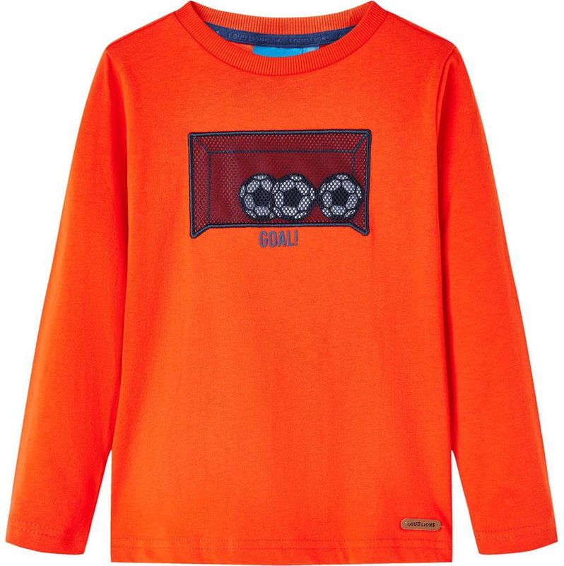 vidaXL Kinder-Langarmshirt Hellorange 128