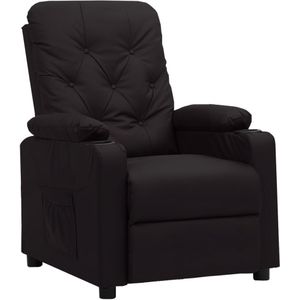 vidaXL Relaxsessel Schwarz Kunstleder
