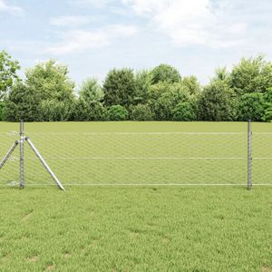 vidaXL Sechseckzaun 0.6x100 m Feuerverzinkter Stahl