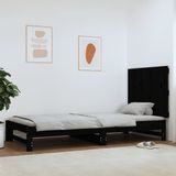 vidaXL Wand-Kopfteil Schwarz 82,5x3x60 cm Massivholz Kiefer
