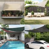 vidaXL Sonnensegel 160 g/m² Anthrazit 4x4x4 m HDPE