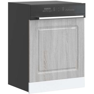 vidaXL Geschirrspülerblende Kalmar Grau Sonoma 60x1,5x67 cm