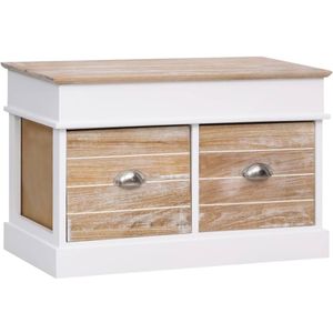 vidaXL Flurbank 70 x 35 x 45 cm Paulownia Holz