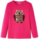 vidaXL Kinder-Langarmshirt Knallrosa 104