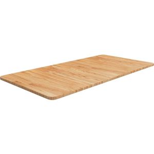 vidaXL Waschtischplatte Hellbraun 100x50x1,5 cm Massivholz Behandelt