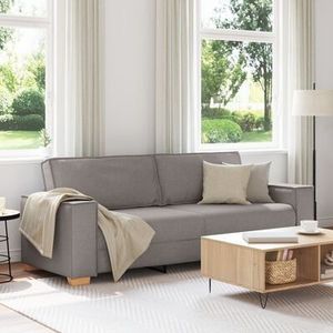 vidaXL 3-Sitzer Sofa in Taupe, 180 cm aus Stoff