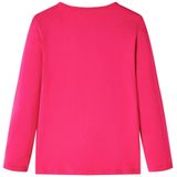 vidaXL Kinder-Langarmshirt Knallrosa 116