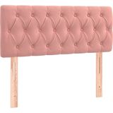 vidaXL LED Kopfteil Rosa 90x7x78/88 cm Samt