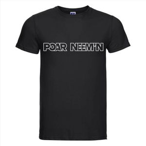 Poar Neem'n T-shirt — Zwart / 4XL