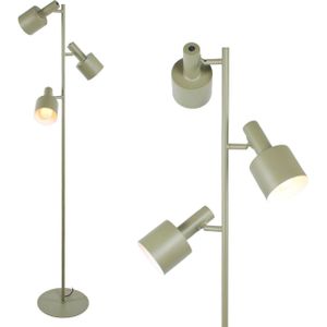 Groene 3 lichts verstelbare vloerlamp Scandinavisch