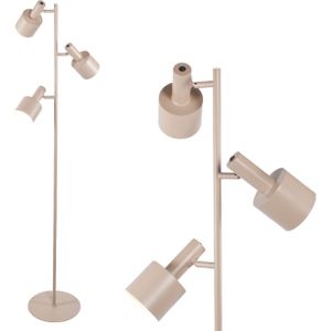 Scandinavische 3 lichts vloerlamp zand/ beige kleur | 3 x E27