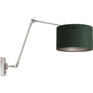 Wandlamp Prestige chic | 1-lichts | draaibaar | grijs & zwart | e27