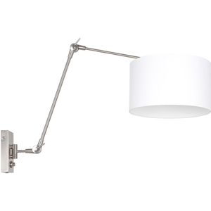 Wandlamp Prestige chic | 1-lichts | E27 | draaibaar | 90x30 cm | zilver
