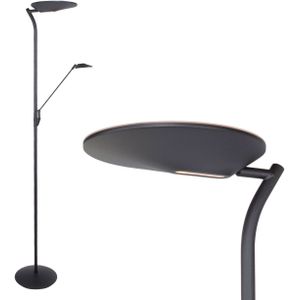 Verstelbare uplighter met leesarm | New Kopenhagen | Zwart