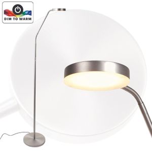 Moderne stalen leeslamp led met dimmer