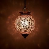 Oosterse mozaïek hanglamp Turkish Design paars Ø25cm