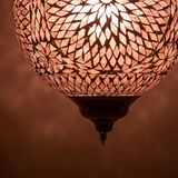 Oosterse mozaïek hanglamp Turkish Design paars Ø25cm