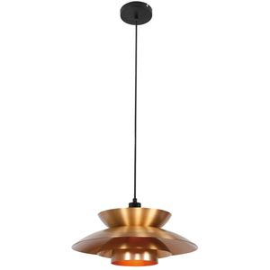 Moderne hanglamp Muschio | 1 lichtpunt | Zwart/Goud/Brons