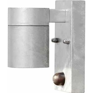 Modena wandarmatuur gegalvaniseerd staal buitenlamp met bewegingsmelder 14cm