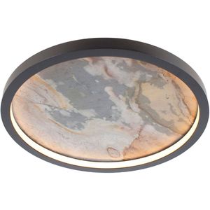 Stone plafondlamp bruin: Exclusieve luxe van natuursteen Ø 32 cm