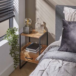 Nachtkastje XS Niche | 1 lade | 35x35x55 cm | acacia naturel