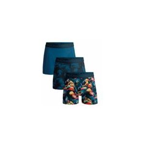 Boxershort Muchachomalo Men Solid Print Print Blue ( 3-Pack )-L