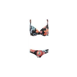 Bikini Barts Women Jones Wire Black Flowers-Maat 36 A/B