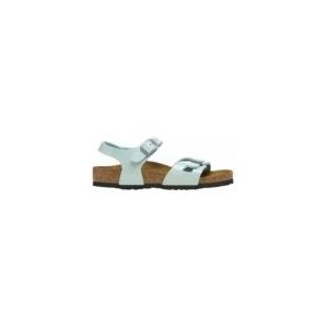 Sandaal Birkenstock Kids Rio Birko-Flor Patent Surf Green Narrow-Schoenmaat 34