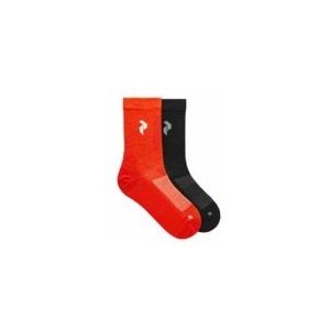 Sok Peak Performance Unisex Hiking Socks Solar Burst Black (2-Pack)-Schoenmaat 39 - 42