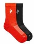 Sok Peak Performance Unisex Hiking Socks Solar Burst Black (2-Pack)-Schoenmaat 39 - 42