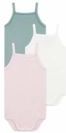 Rompertje Petit Bateau 3 Bodies With Straps Multi (Set van 3)-Maat 74 - 12 maanden