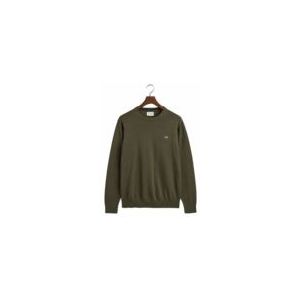 Trui GANT Men Cotton Crew Juniper Green-XXXXL