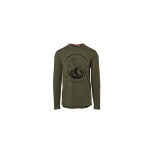 Fietsshirt AGU Unisex Casual Performer Long Sleeve Venture Army Green-XXL