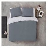 Dekbedovertrekken Byrklund Side Way Grijs / Wit Katoen-140 x 200 / 220 cm | 1-Persoons