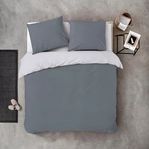 Dekbedovertrekken Byrklund Side Way Grijs / Wit Katoen-140 x 200 / 220 cm | 1-Persoons