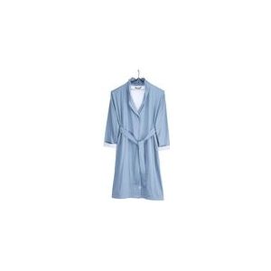 Badjas Walra Women Soft Jersey Robe Blauw Wit-S/M