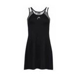 Tennisjurk HEAD Women Club 22 Black-XXXL