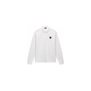 Polo Napapijri Men E-Badge LS White Heron-S